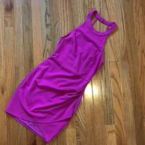 Windsor Hot Pink Strappy Halter Top Cocktail Dress
